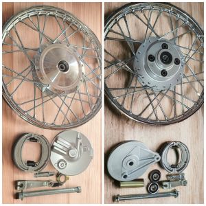 TMX155 and CG125 complete rimset with cover 1.2/1.4/1.6/1.85 BY 17 FRONT AND REAR ASSYMBLY(standard or sawali NAKA ALIGN NA)