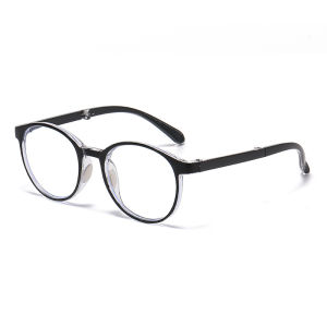 JN IMPRESSION Folding reading glasses retro cross-border outdoor convenient to carry folding reading glasses HD ultra-light anti-blue light reading glasses