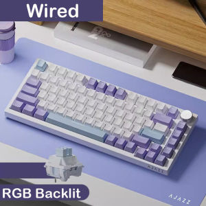 AJAZZ | AJAZZ AK820 GASKET Structure Mechanical Keyboard Hot-Swappable PBT Keycaps 4000mAh RGB Backlit Keyboard