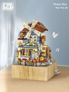 Loz | Đồ Chơi Hộp Nhạc Lắp Ráp Nhà Cối Gió