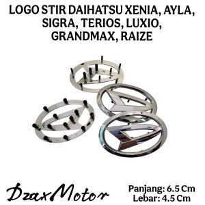 LOGO STIR DAIHATSU XENIA AYLA TERIOS LUXIO GRANDMAX SIGRA RAIZE ORIGINAL DIAMETER 6.5 CM