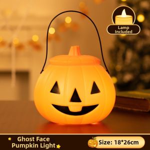 QU RAN | Halloween Glowing Candy Bucket Decoration Basket