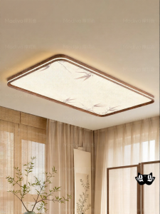 FANCY LAMP CLUB | Song Dynasty Aesthetic Vintage Style Eye-Protecting Full Spectrum Silk Living Room Ceiling Light