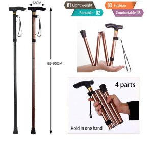 Foldable Flexible Cane Walker Crutch Aid Mobility/Tongkat for Senior Care/Mountain Tongkat/Adjustable