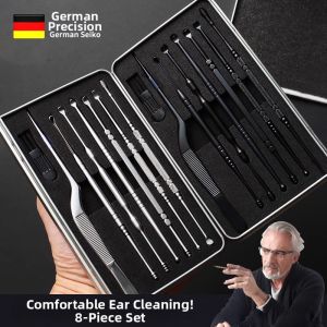 Professional Portable Ear Spoon Set with Tweezers