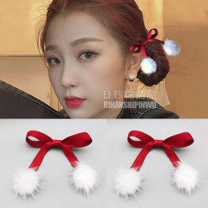 Kẹp Tóc Mèo Lông Đỏ Dễ Thương Cho Bé Gái Phụ Kiện Tóc Mùa Thu Đông Đồ Trang Trí Đầu Kẹp Tóc Hai Đuôi Ngựa Phong Cách Hàn Quốc