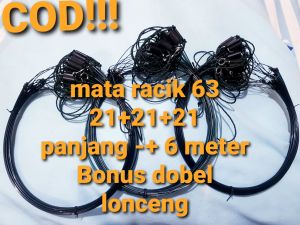 JERAT RUAK RUAK KAREO 63 MATA RACIK PANJANG 6 METER SIAP PAKAI