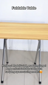 Portable Folding Dining Table – Multifunctional Home Office Desk Compact Outdoor Table Easy-to-Clean Stable Steel Frame