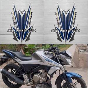 STIKER STRIPING LIS BODY YAMAHA VIXION NEW FACELIFT 2017 2018 SILVER