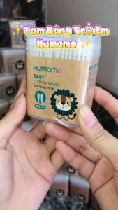 Hộp 200/400 Que Tăm Bông Humama 2 Đầu Kháng Khuẩn Cho Bé Bebi123shop