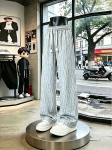 ZHUOCAN | Quần Tây Lụa Băng Dọc
