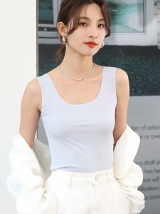 【Local Stock】DXSS Women Summer Sports Vest Thin Ice Silk Sleeveless Tops Solid Color Seamless Slim Fit Sports Gym Tank Top