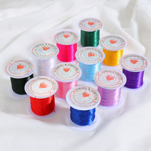 เชือกยางยืดใส 30 เมตร ขนาด 0.8 มม. สำหรับทำสร้อยข้อมือ สร้อยคอ งานประดิษฐ์เครื่องประดับ DIY สายยืดหยุ่น