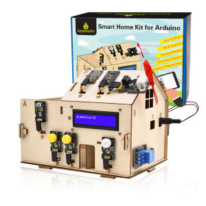 Bộ Kit Nhà Thông Minh Keyestudio Dành Cho Arduino Với Bo Mạch UNO+ - Bộ Kit Nhà DIY STEM Lập Trình Bằng Ngôn Ngữ C Và Scratch Đồ Chơi Giáo Dục