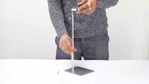 Stable Handbag Display Rack Adjustable Gantungan Tas Handbag Display Stand Stainless Steel