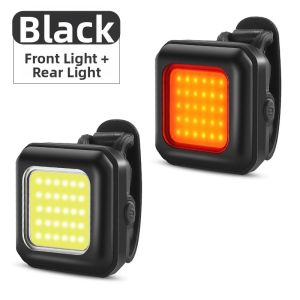 West Biking | Night Riding Tail Light Warning Front Light USB Charging Bicycle Light
