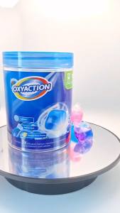 OXYACTION Laundry Detergent Gel Ball (240g) / Laundry Pods 30 Pcs Wangi Tahan Lama Deterjen Gel Anti Noda & Bau Praktis 3X Kekuatan Cuci