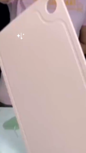 Anabelle Talenan Putih Plastik Tebal Anti Bakteri BPA Free Cutting Board Daging Sayur Dapur