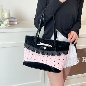Fashionable Pink Tote Bag Large Capacity Commuter Womens Bag 2025 New Style Trendy Single Shoulder Bag Versatile Handbag