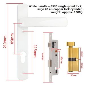 Single Point Handles Lock for Sliding Doors 8530