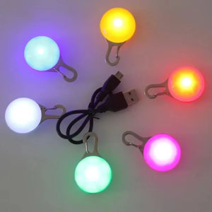 USB Charging Dog Luminous Pendant Night Dog Walking Anti-lost LED Pet Flash Tag Pet Luminous Pendant