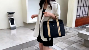 new fashion ladies Canvas large capacity casual shoulder tote bag sling bag