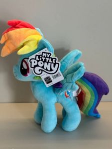 QIAOSHANG | My Little Pony Plush Toy Precious Rainbow Dash Doll