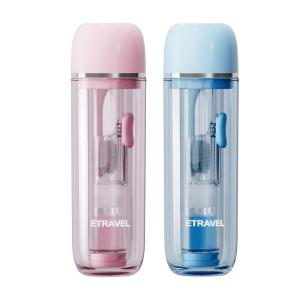 ETRAVEL | Travel Portable Mini Folding Toothbrush and Mouthwash Cup Set