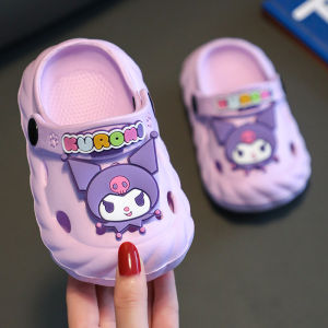 Clow M Slippers Girls Outer Wear Non-Slip Porous Shoes 2023 Summer New Childrens Indoor Baby Beach Sandals