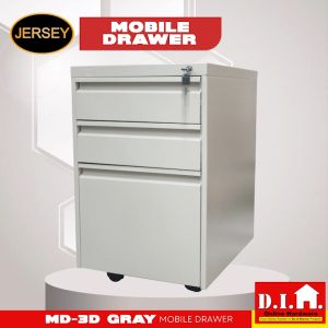 Do It Home Jersey MD-3D Gray Mobile Drawer 3 Drawer