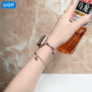 UGP | Rose Gold Metal Chain Band Womens iWatch Accessory