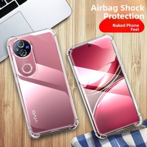 Vivo V50 5G International Version Silicone Protective Case Full Cover Four Corner Airbag Anti-Fall Mens Creative Soft Shell