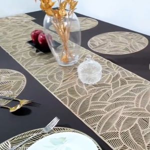 Lapik Meja Makan Alas Meja 4/6/8 Kerusi Table Mat Placement Dining Table Decoration Waterproof Stainproof Coffee Table Dining Coaster Mat Raya Ramadan 2023