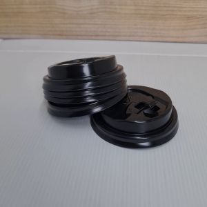 Lid 6.5 oz hitam / Tutup Paper Hot Cup 6.5 Oz