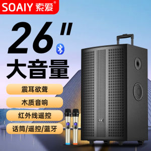Sony Outdoor Square Dance Sound System Portable Pull Rod Performance Speaker High Volume Bluetooth Karaoke Heavy Bass High Power