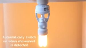 Motion Sensor LED Night Lamp Socket Base E27 Delay Time Adjustable Switch Sensor Gerakan untuk Mentol
