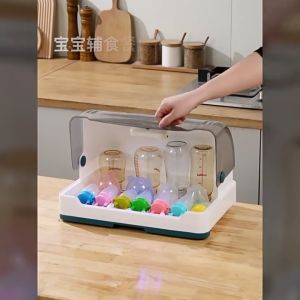 พร้อมส่งที่คว่ำจานที่เก็บถ้วยที่คว่ำถ้วยจานตู้จัดเก็บเครื่องช้อนส้อมถ้วยน้ําขวดนมตะเกียบชามกันฝุ่นละอองกันแมลงตู้เก็บของในครัวที่สะดวกสบาย