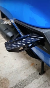 Rear Footrest For Honda Giorno+125 CNC Aluminum Drilled Giorno 125 ABS CBS Foot Pegs Plug and Pla