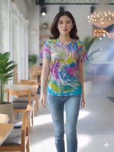Chappy 3 pieces bundle Womenswear tie dye vneck blouse Shirts Comfort