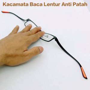 Laris Acc - Kacamata Baca Plus Lentur Anti Patah Rabun Dekat - Lentur dan Anti Patah - Hitam