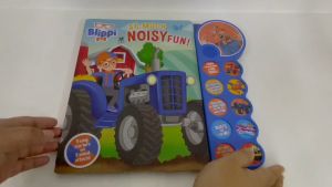 Blippi 10 Button Sound Book For Kids Noisy Fun With Songs & Sound Effects