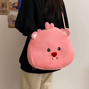 Balo túi đeo vai Loopy dễ thương size lớn đeo được nhiều kiểu Túi đeo chéo Hải Ly đáng yêu _ TingTing