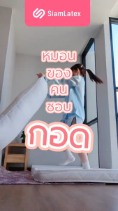 SiamLatex หมอนขนาดใหญ่ Cuddle หมอนบอดี้พิลโล่ ผลิตจาก โพลีเกรดพรีเมี่ยม หุ้มด้วยผ้าคอตตอน