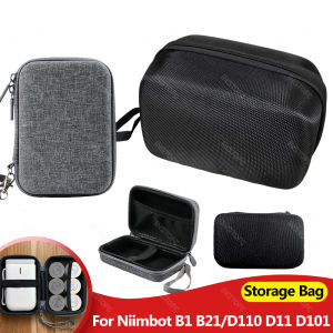 Durable Case for Niimbot B1 B21 B21PRO D110 D11 D101 Label Printer Maker Protection Bag Label Paper Sticker Carry Zipper Storage