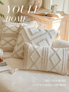 ผ้าห่มพนักพิงโซฟาสไตล์โบฮีเมียนระดับไฮเอนด์พร้อมฟองน้ำสำหรับพนักพิงหน้าต่างระบายอากาศได้ดี