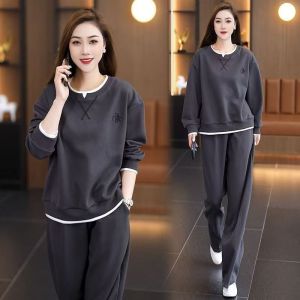 HUAXUNRAN | Bộ Quần Áo Mùa Đông Thời Trang Dễ Dàng cho Phụ Nữ 2 Món