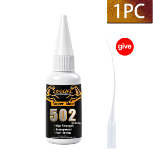 LOOLIFL | 502 Super Glue Transparent Fast Drying Multi Purpose Instant Adhesive For Metal Plastic Wood Shoes DIY Strong Bond Repair Glue