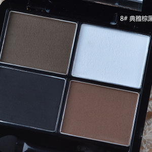 Beginner Mens Eyeshadow Pure Matte Quad Palette Earthy Coffee Deep Brown Smoky Eye Brow Powder Natural Look Eye Makeup