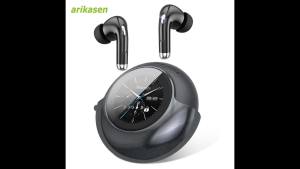 Wireless Bluetooth Earbuds: 13mm Drivers Hi-Fi Deep Bass 30H Playtime Touchscreen Control Mic for Calls IPX7 Water-Resistant