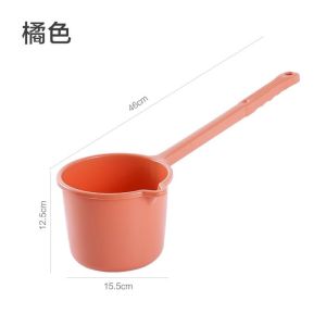 Thickened Plastic Long Handle Water Scoop for Flower And Vegetable Garden Kitchen Use Baby Bathing Scoop Childrens Bathing